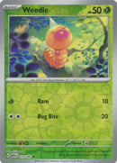 Weedle 013/165 - Common - Reverse Holo-Kantocards