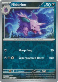 Nidorino 033/165 - Uncommon - Reverse Holo-Kantocards