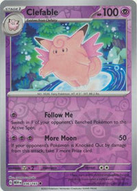 Clefable 036/165 - Uncommon - Reverse Holo-Kantocards