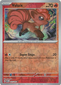 Vulpix 037/165 - Common - Reverse Holo-Kantocards