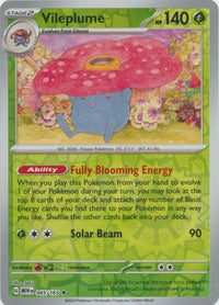 Vileplume 045/165 - Rare - Reverse Holo-Kantocards