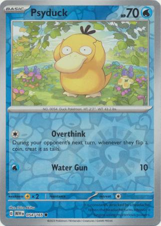 Psyduck 054/165 - Common - Reverse Holo
