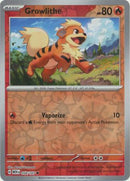 Growlithe 058/165 - Common - Reverse Holo-Kantocards