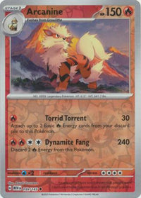 Arcanine 059/165 - Uncommon - Reverse Holo-Kantocards