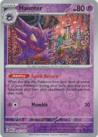 Haunter 093/165 - Uncommon - Reverse Holo-Kantocards
