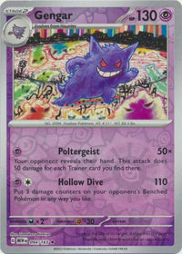 Gengar 094/165 - Rare - Reverse Holo-Kantocards