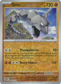 Onix 095/165 - Uncommon - Reverse Holo-Kantocards
