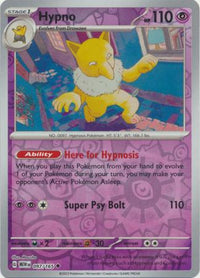 Hypno 097/165 - Uncommon - Reverse Holo-Kantocards