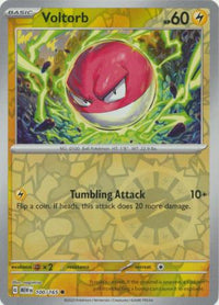 Voltorb 100/165 - Common - Reverse Holo-Kantocards