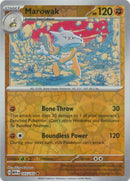 Marowak 105/165 - Rare - Reverse Holo-Kantocards