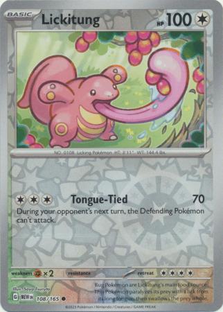 Lickitung 108/165 - Common - Reverse Holo