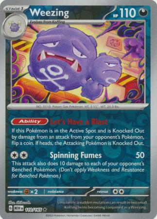 Weezing 110/165 - Rare - Reverse Holo