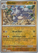 Rhydon 112/165 - Uncommon - Reverse Holo-Kantocards
