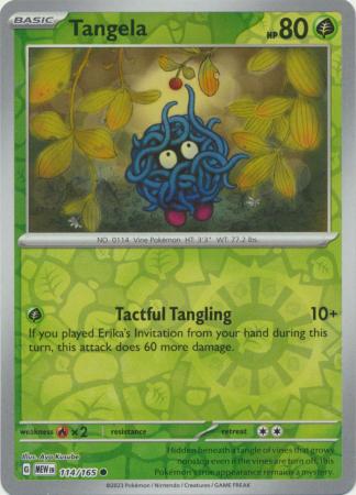 Tangela 114/165 - Common - Reverse Holo