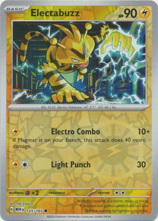 Electabuzz 125/165 - Common - Reverse Holo