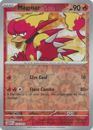 Magmar 126/165 - Common - Reverse Holo