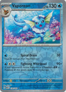 Vaporeon 134/165 - Rare - Reverse Holo-Kantocards