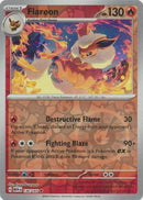 Flareon 136/165 - Rare - Reverse Holo-Kantocards