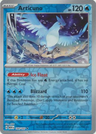 Articuno 144/165 - Rare - Reverse Holo