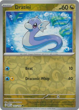 Dratini 147/165 - Common - Reverse Holo