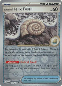 Antique Helix Fossil 153/165 - Common - Reverse Holo-Kantocards