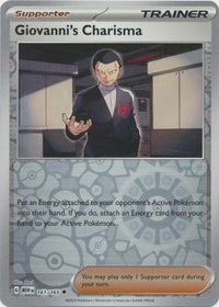 Giovanni's Charisma 161/165 - Uncommon - Reverse Holo-Kantocards