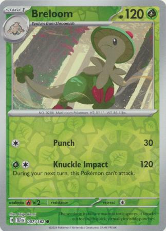 Breloom  007/162 - Common - Reverse Holo