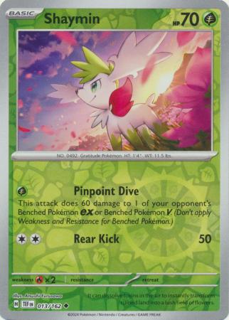 Shaymin  013/162 - Uncommon - Reverse Holo