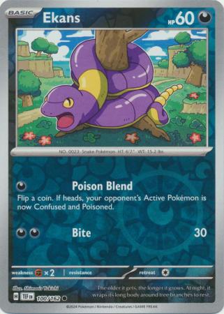 Ekans  100/162 - Common - Reverse Holo