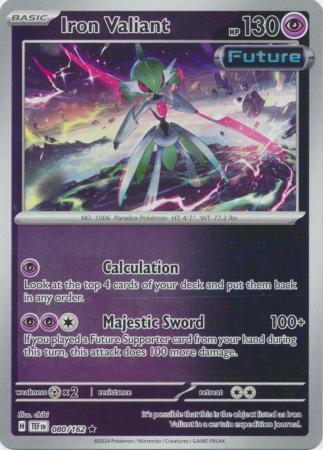 Iron Valiant - 080/162  080/162 - Rare - Reverse Holo