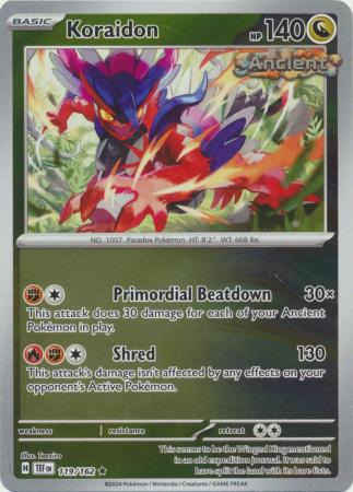 Koraidon  119/162 - Rare - Reverse Holo