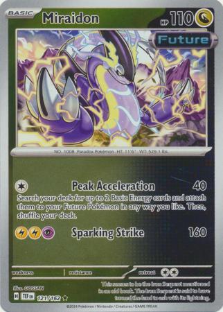 Miraidon  121/162 - Rare - Reverse Holo