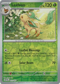 Leafeon 011/167 - Uncommon - Reverse Holo-Kantocards