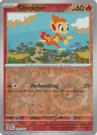 Chimchar 031/167 - Common - Reverse Holo-Kantocards