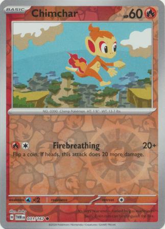 Chimchar  031/167 - Common - Reverse Holo