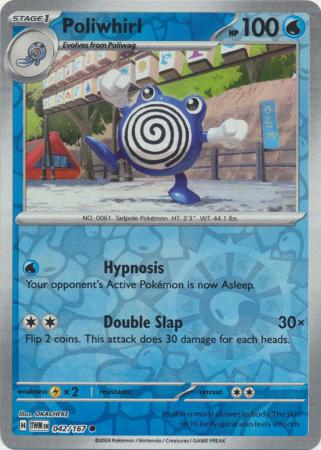 Poliwhirl  042/167 - Common - Reverse Holo