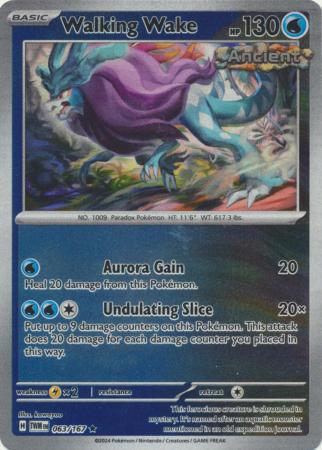 Walking Wake  063/167 - Rare - Reverse Holo