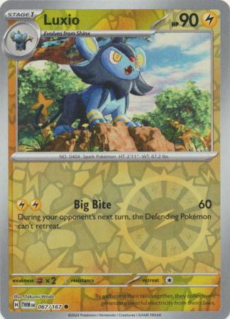 Luxio  067/167 - Common - Reverse Holo