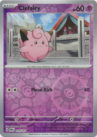 Clefairy  078/167 - Common - Reverse Holo