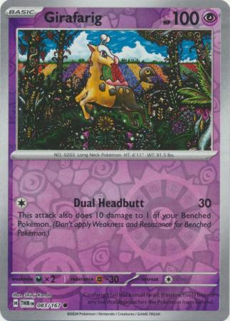 Girafarig  083/167 - Common - Reverse Holo