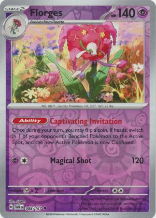 Florges  088/167 - Uncommon - Reverse Holo