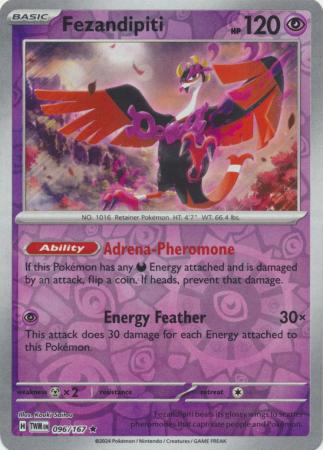 Fezandipiti  096/167 - Rare - Reverse Holo