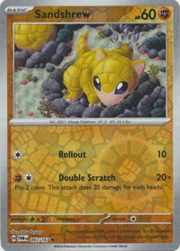 Sandshrew 097/167 - Common - Reverse Holo-Kantocards
