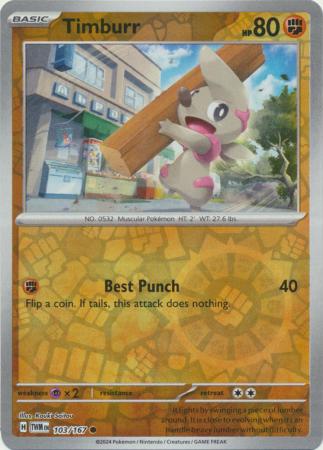 Timburr 103/167 - Common - Reverse Holo