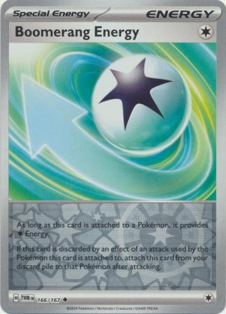 Boomerang Energy  166/167 - Uncommon - Reverse Holo (español)