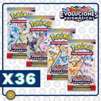 Prismatic Evolutions - 36 Booster Packs (ESPAÑOL) (Equivalente a 1 Booster Box)