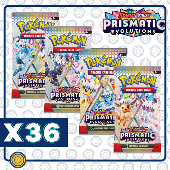 Prismatic Evolutions - 36 Booster Packs (Equivalente a 1 Booster Box)