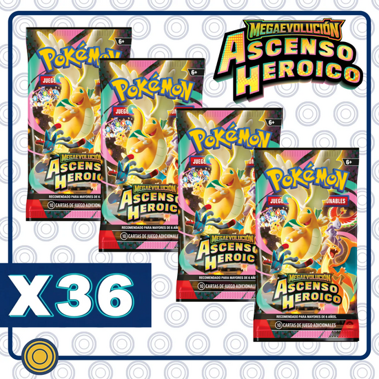 Ascended Heroes (ESPAÑOL) 36 Booster Packs (Equivalente a 1 Booster Box)