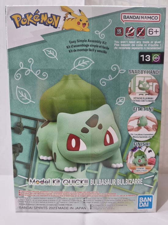 Model Kit QUICK Bandai - Bulbasaur - Figura armable
