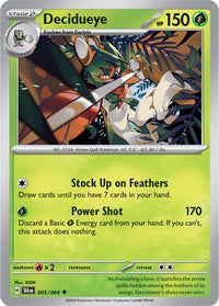 Decidueye 005/064 - Uncommon - Reverse Holo-Kantocards